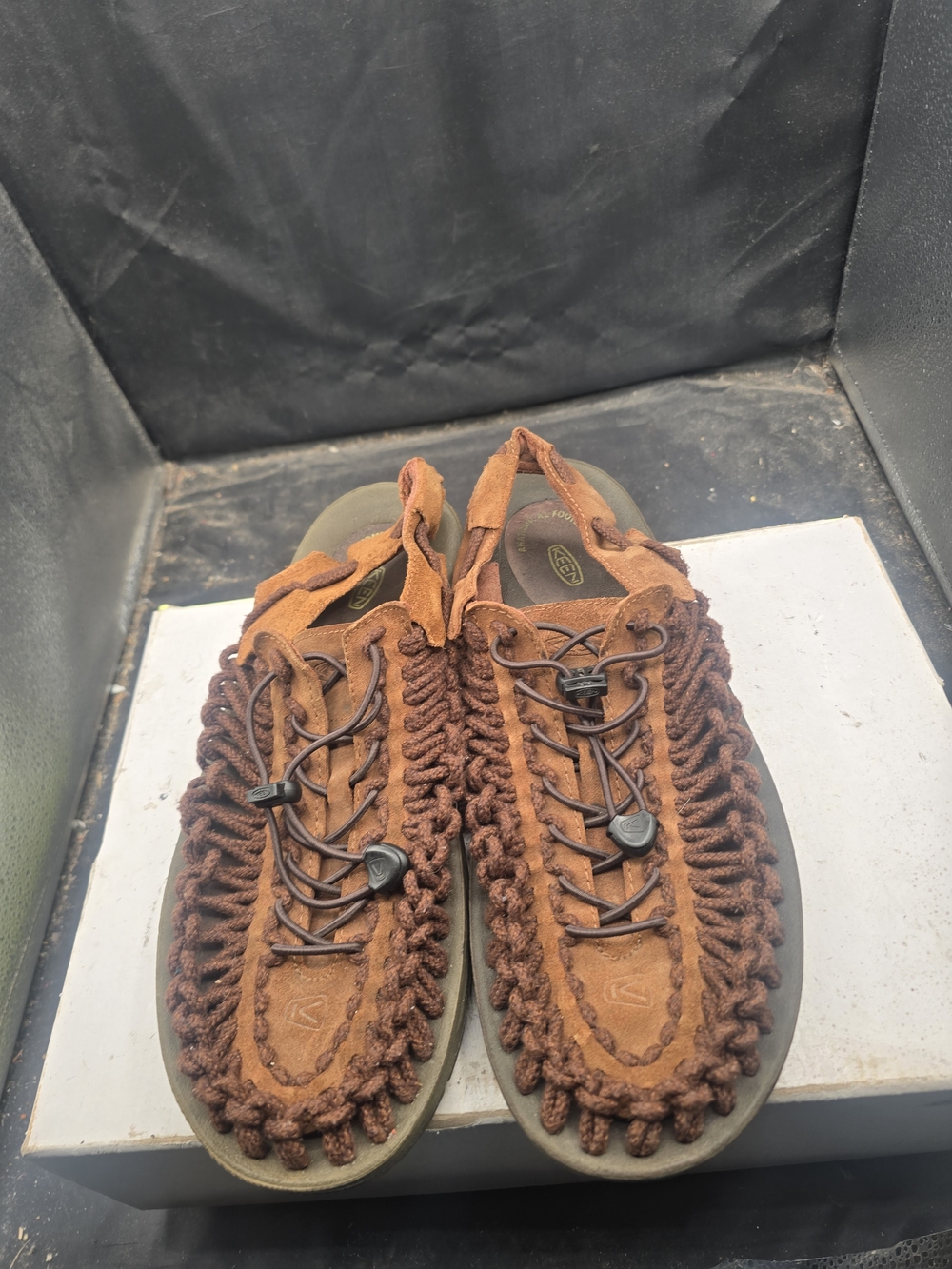 Keen Men's Rust Brown Braided Cord Sandals